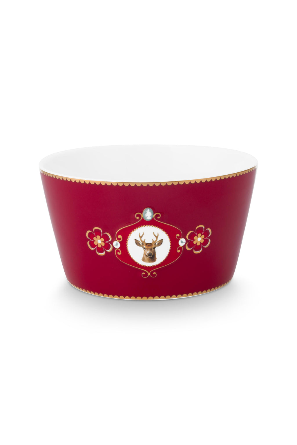 Tas Love Birds Medallion Deer Dark Red – 15 cm