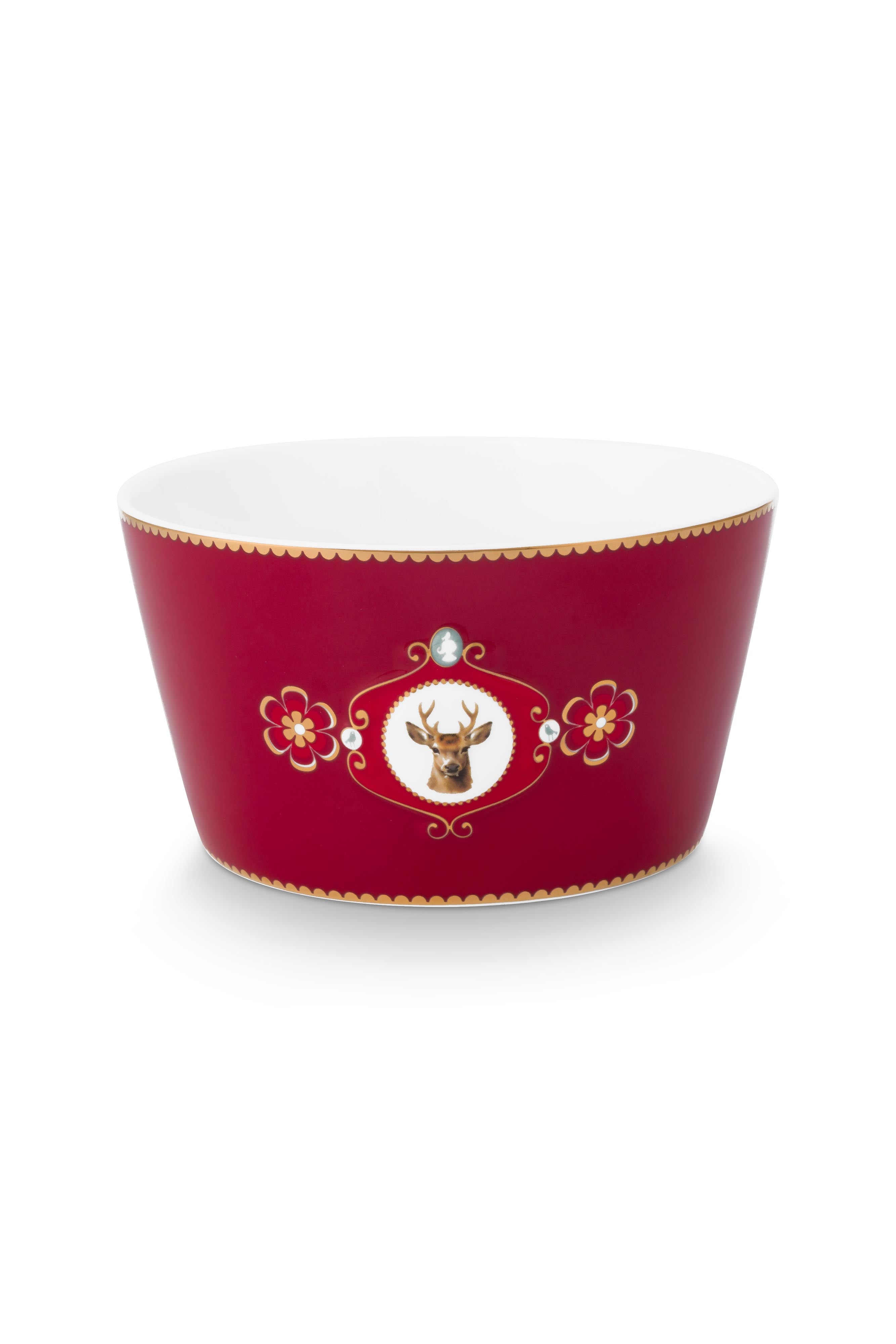 Tas Love Birds Medallion Deer Dark Red – 15 cm