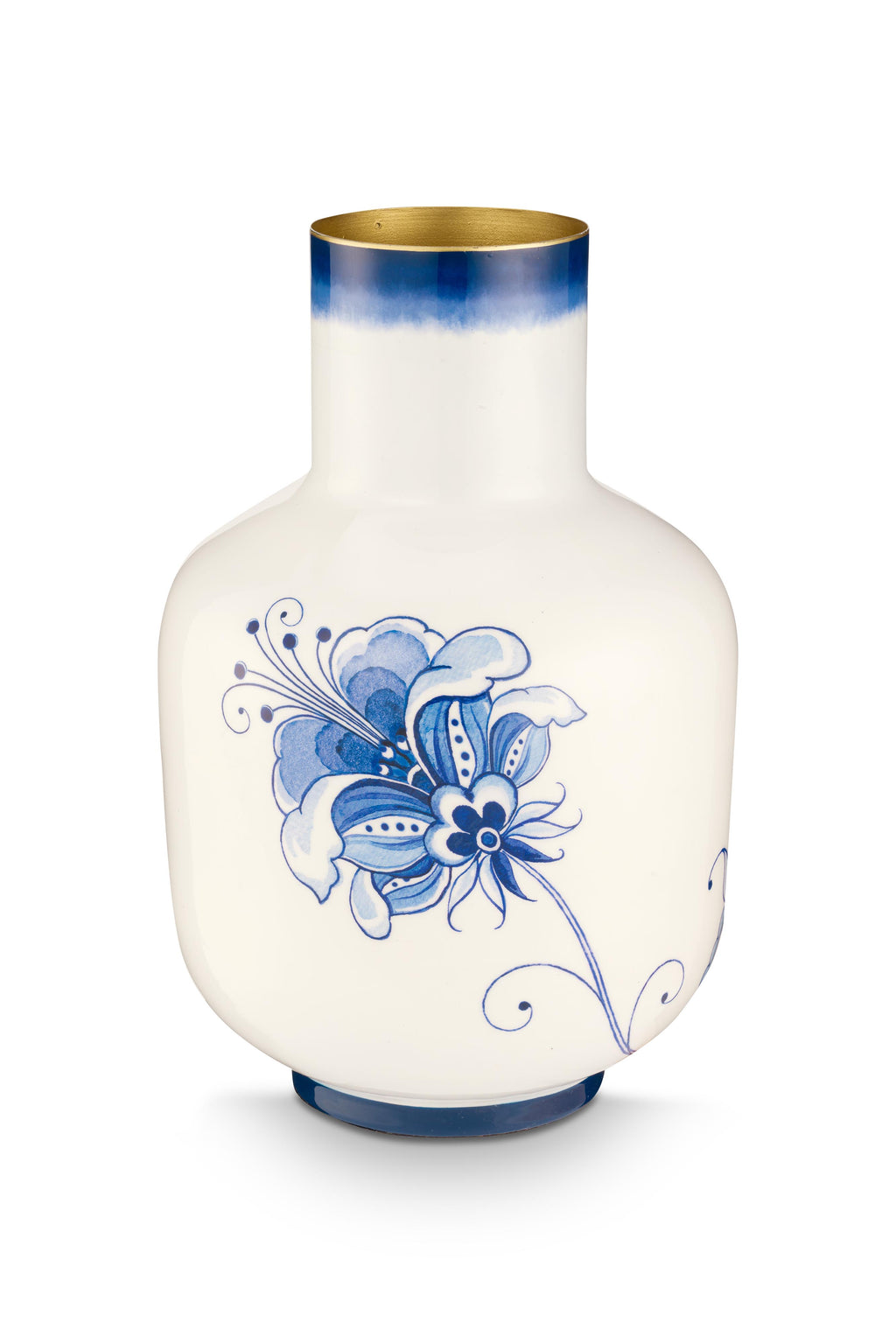 Vazo Metalike Pip & The Blue Bird – Blue Illustration 36cm