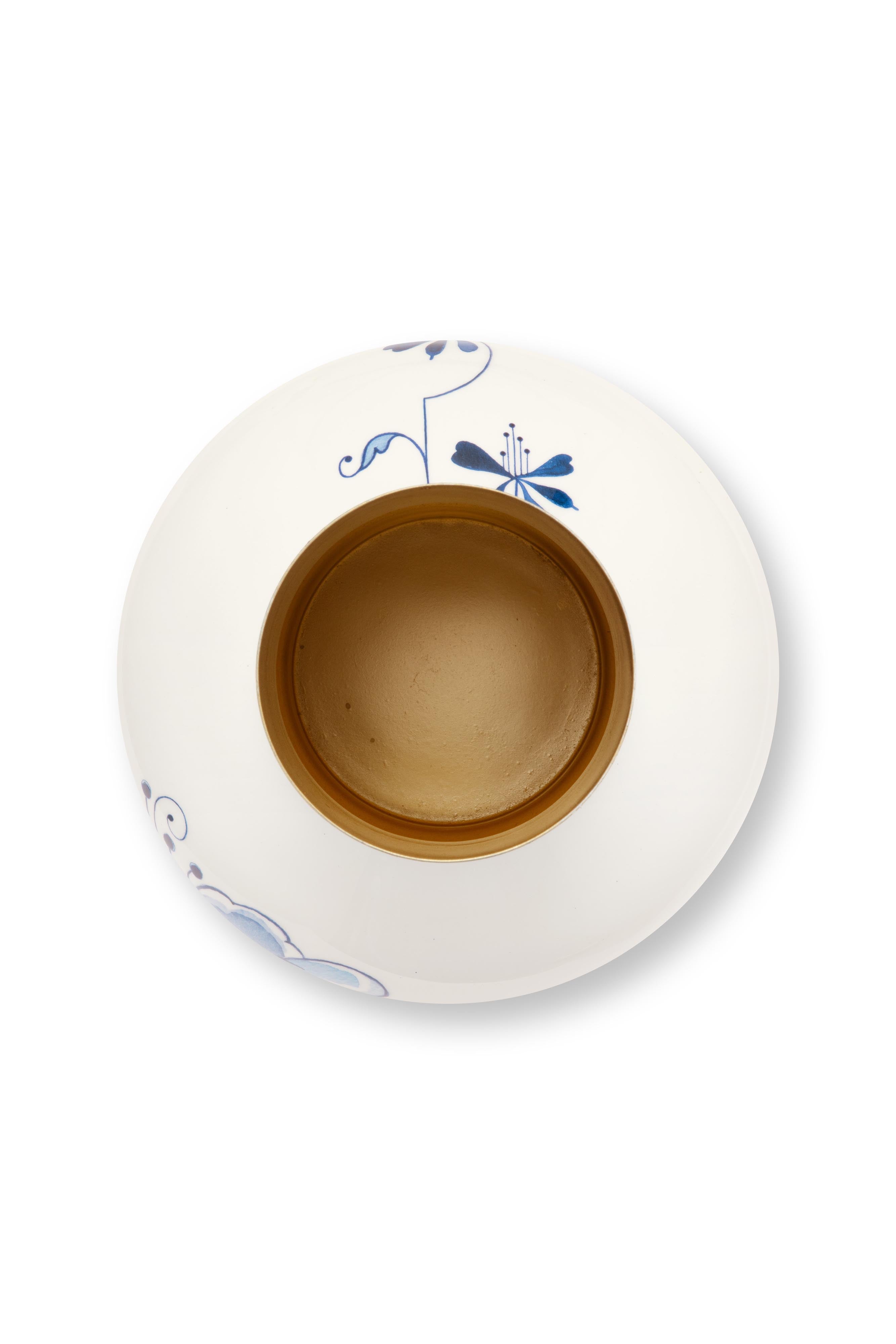 Vazo Metalike Pip & The Blue Bird – Blue Illustration 36cm