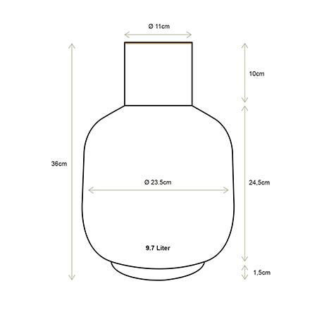 Vazo Metalike Pip & The Blue Bird – Blue Illustration 36cm